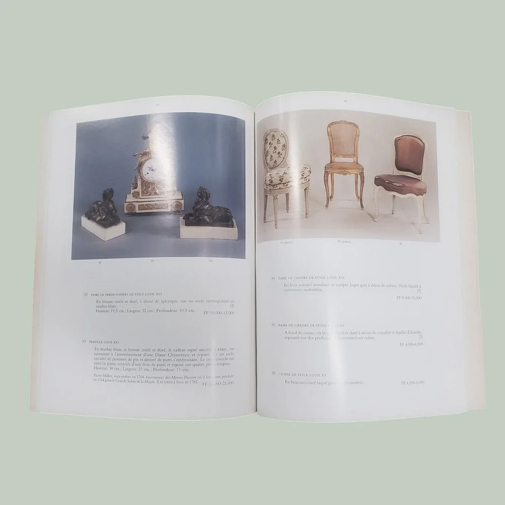 Christie's Monaco 1990 Auction Catalog French Porcelain Furniture Objets d'Art